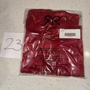 Ruby Ribbon Lace Full Support Cami - Ruby Red, Size 42